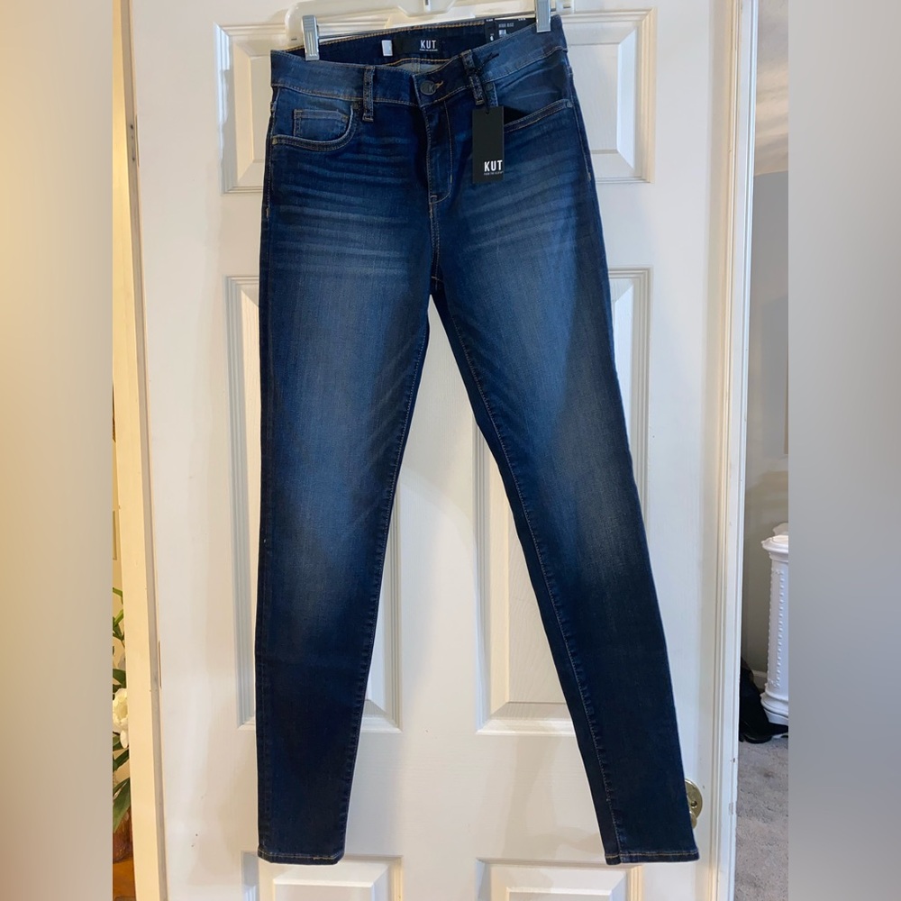 Kut from the Kloth Indigo Stretch Skinny Jeans size 6